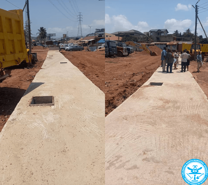 Construction of 2.5x1.5m Covered Storm Drain along Bakatue Street