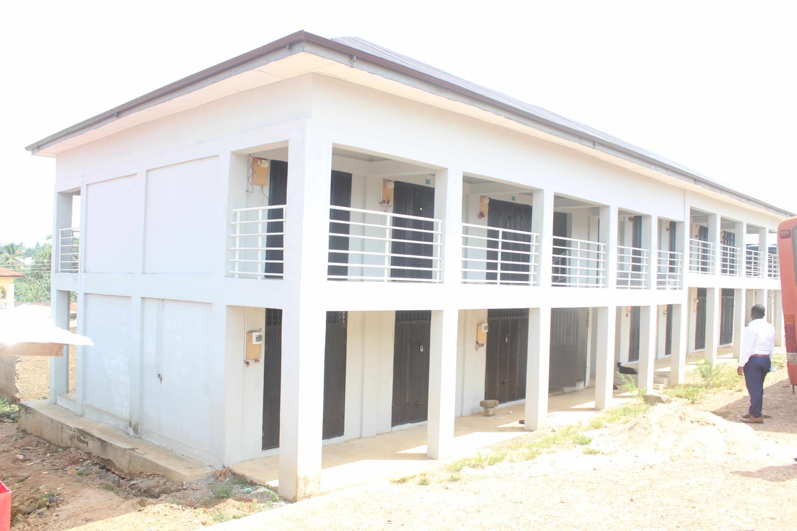 Construction of 1 No. 2 Storey 19 Unit Lockable Store at Apedwa