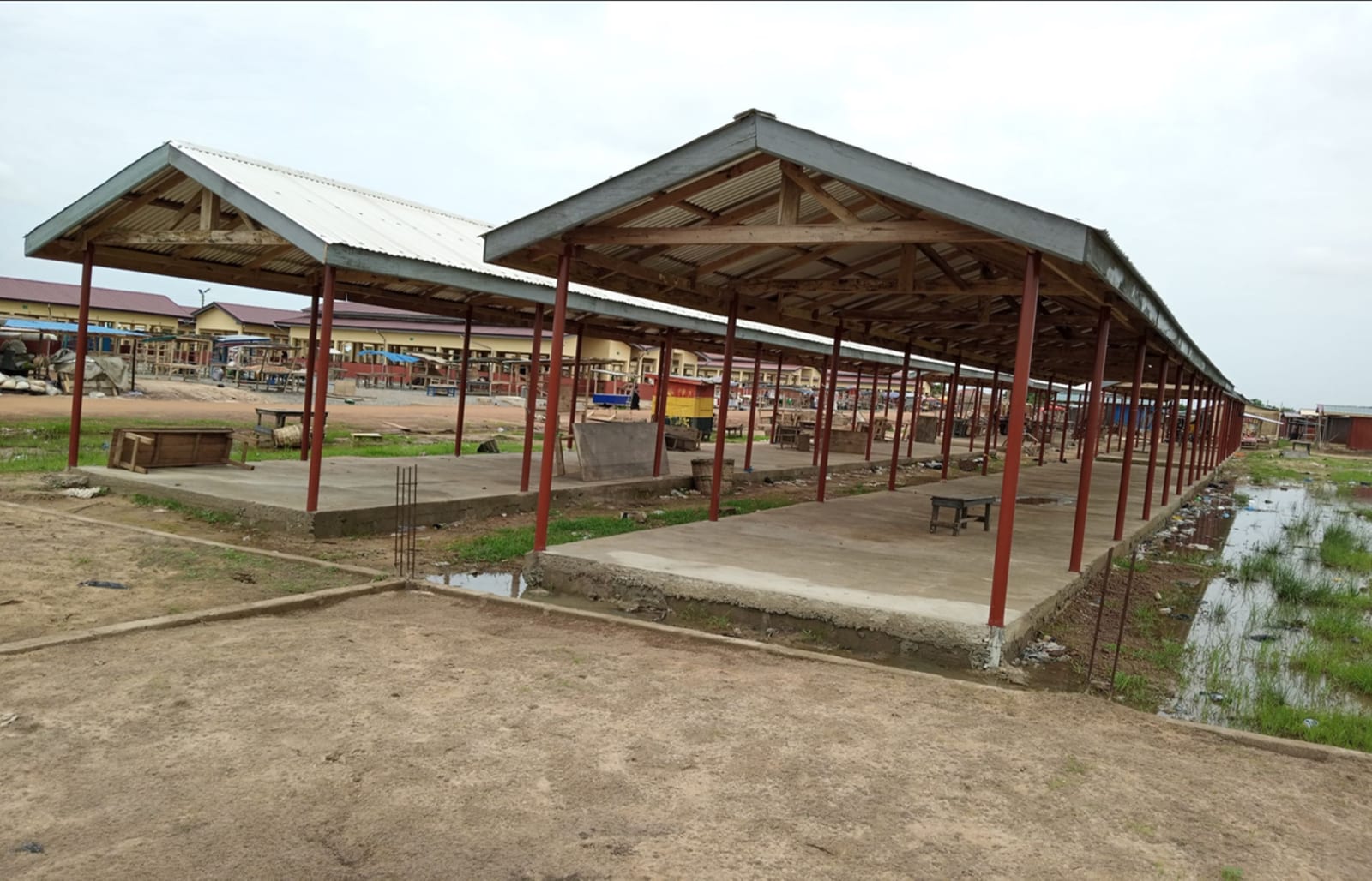Construction of 3No. Market Shed