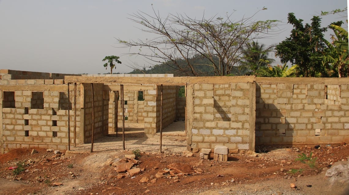12-Seater W/C Toilet Facility with Mechanized Borehole at Adomunu