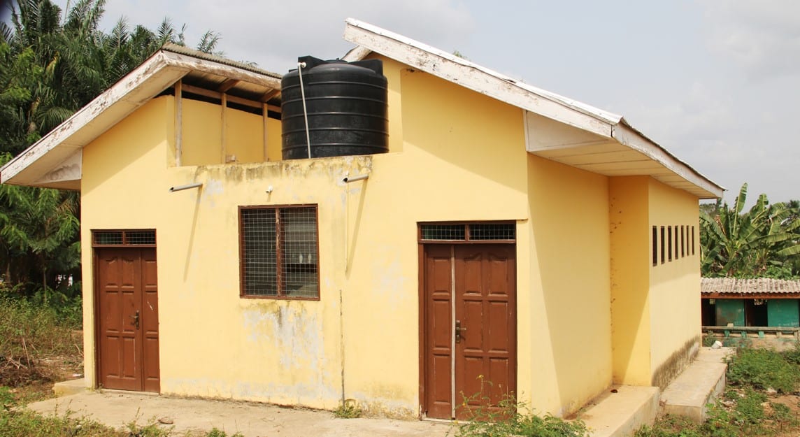 Construction of 12-Seater W/C Toilet Facility with Overhead Tank at Dompoase