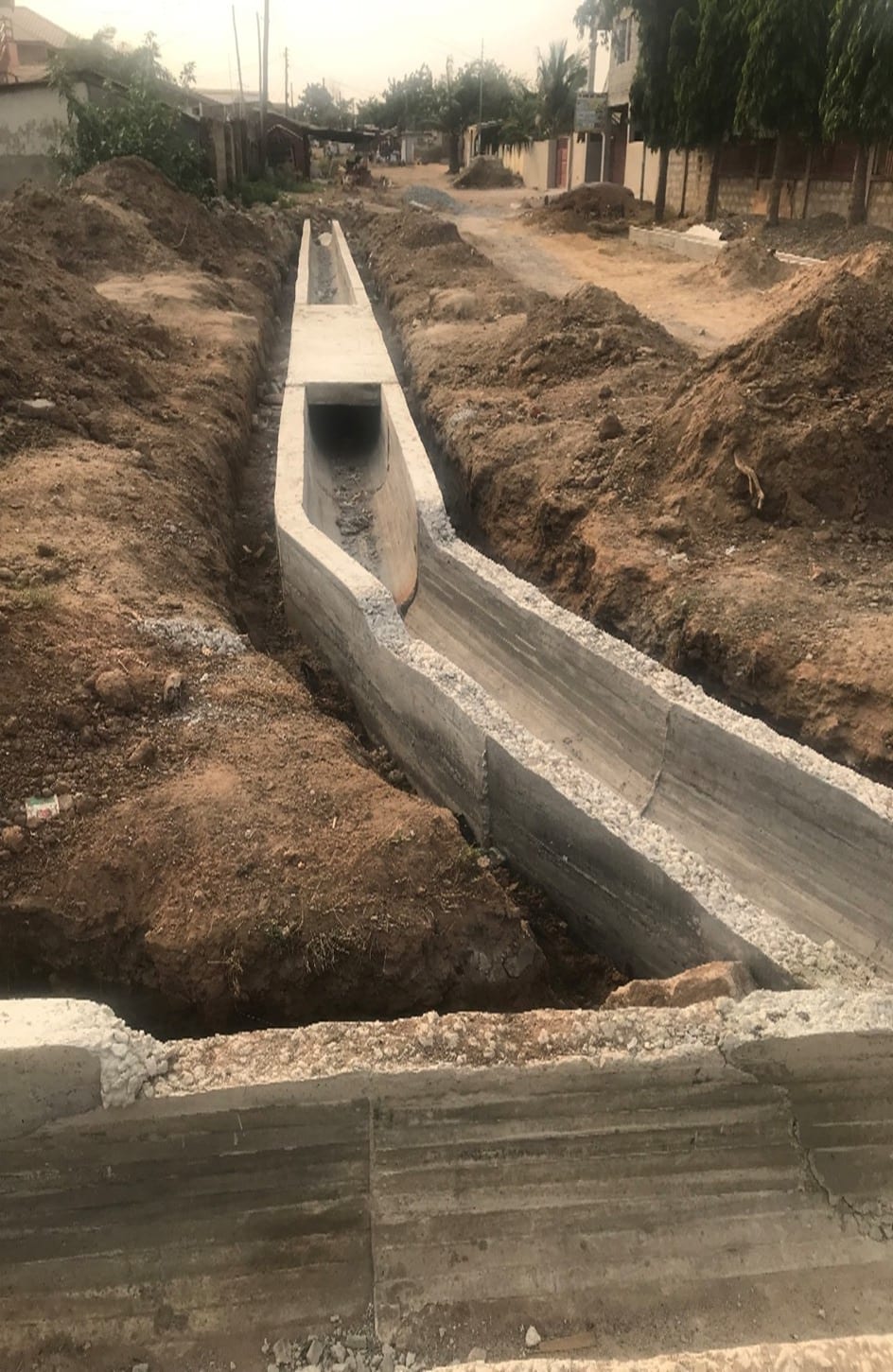 Construction Of  0.6M U Drain Behind Ogbojo Polyclinic