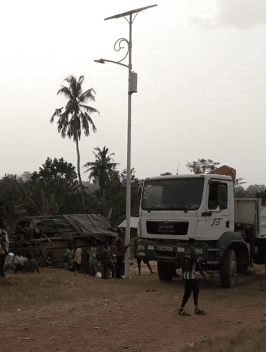 Installation of 60 Solar Powered Streetlights at Afigya Kwabre North District