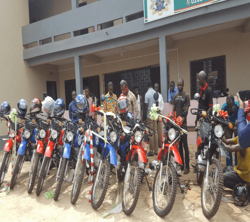 Supply of 12No. Motobikes for Agriculture Extension Officers in the Afigya Kwabre North District