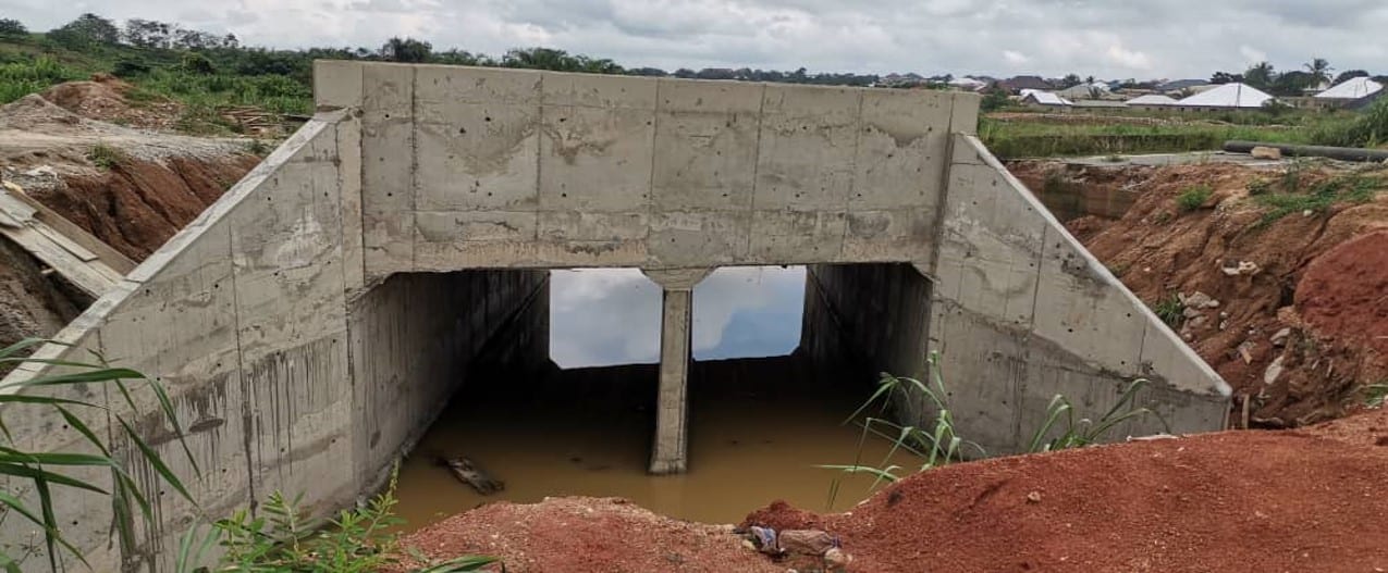 Construction of Box Culvert Double Bridge at Kyekyire