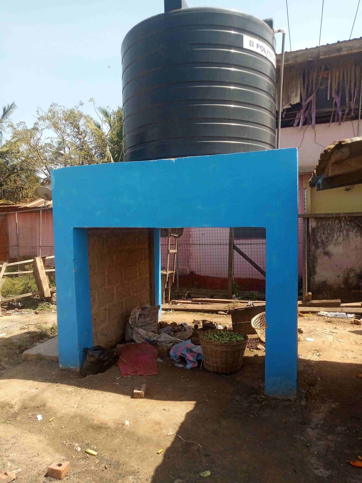 Construction of 3No 1.5mn High Concrete Stand and Installation of Water Tank at Apowa market