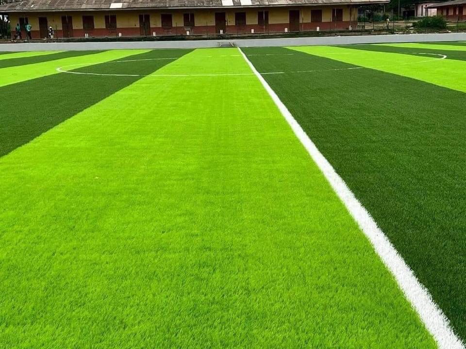 Construction of Astro Turf Pitch at Enyan Abaasa