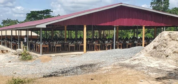 Construction of Makeshift Dining Hall at Ayirebi