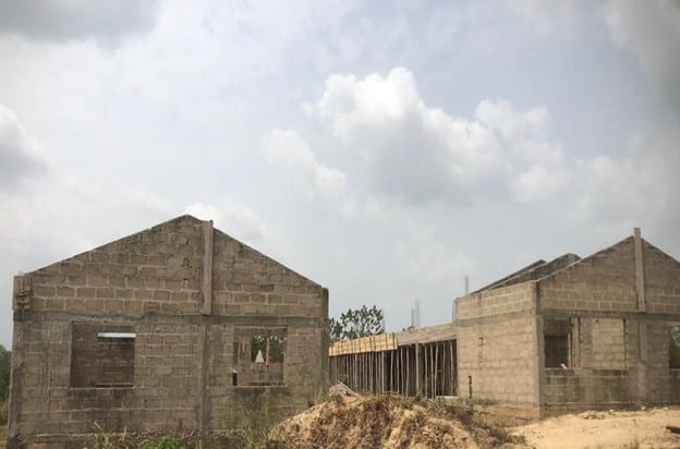 Boys' Dormitory Block at Ayirebi SHS