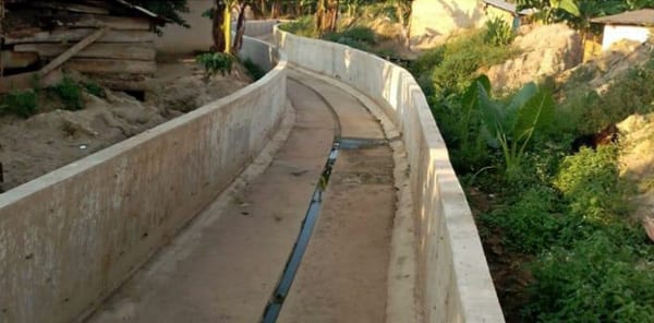 Construction of Storm Drain at Anyinase