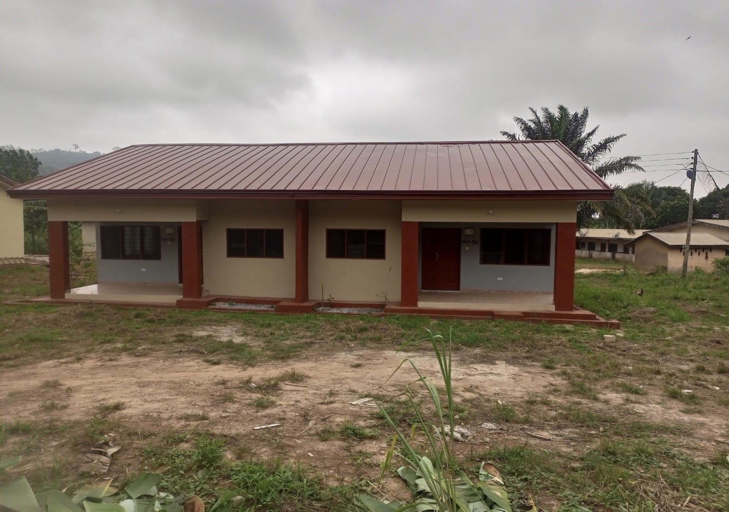1No. 2-Unit Semi detached Quarters for Information Service Department at Manso Nkwanta