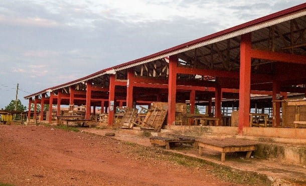 Construction of 1No. 40-Seater Open Market Stalls and External Works at Achimfo