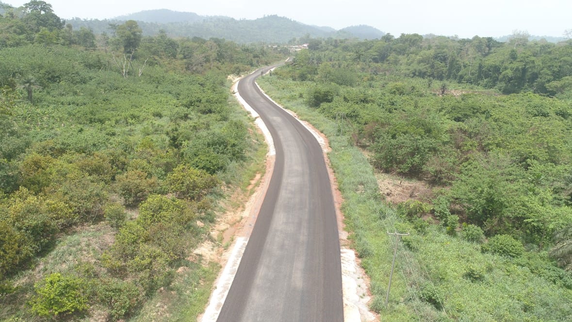 Bitumen surfacing of 10km road from Banka through Tokwai to Kokobeng