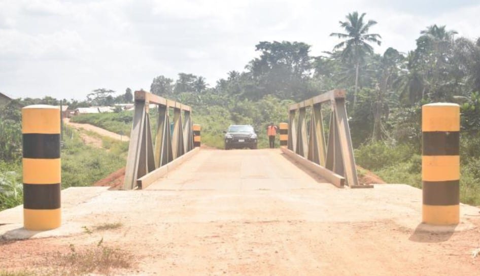 Construction of 20M Steel Bridge at Kwakukwaa
