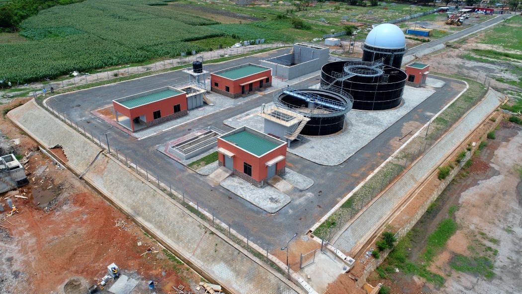 Construction of wastewater treatment facilities and sewer connections