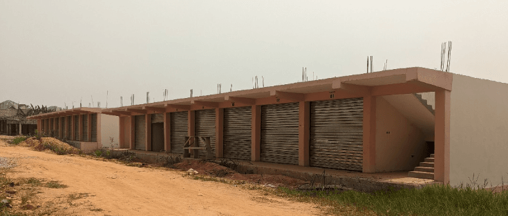 Construction of 1No. 16-Unit Lockable Market Stores at Kyirapatre