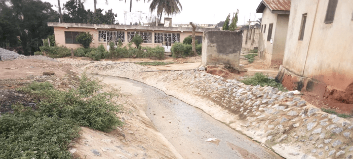 Construction of Mini Storm Drain at Atonsu S-Line