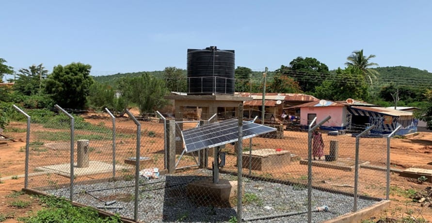 Solar Powered Water System at Gyakiti