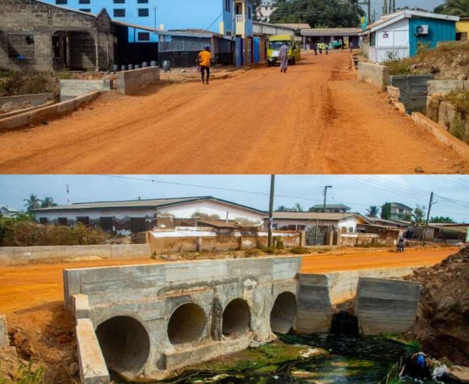 Construction of 2No. 1.2M Diameter Single Cell Pipe Culvert at Kpormotey