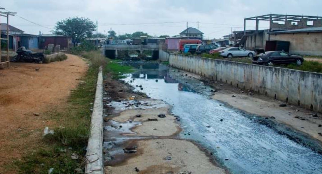 Construction of U Drains at Kasoa Okrudu