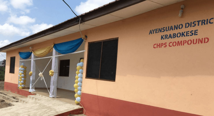 CHPS Compound with a Mechanized Borehole and 2-Single Rooms for Nurses.