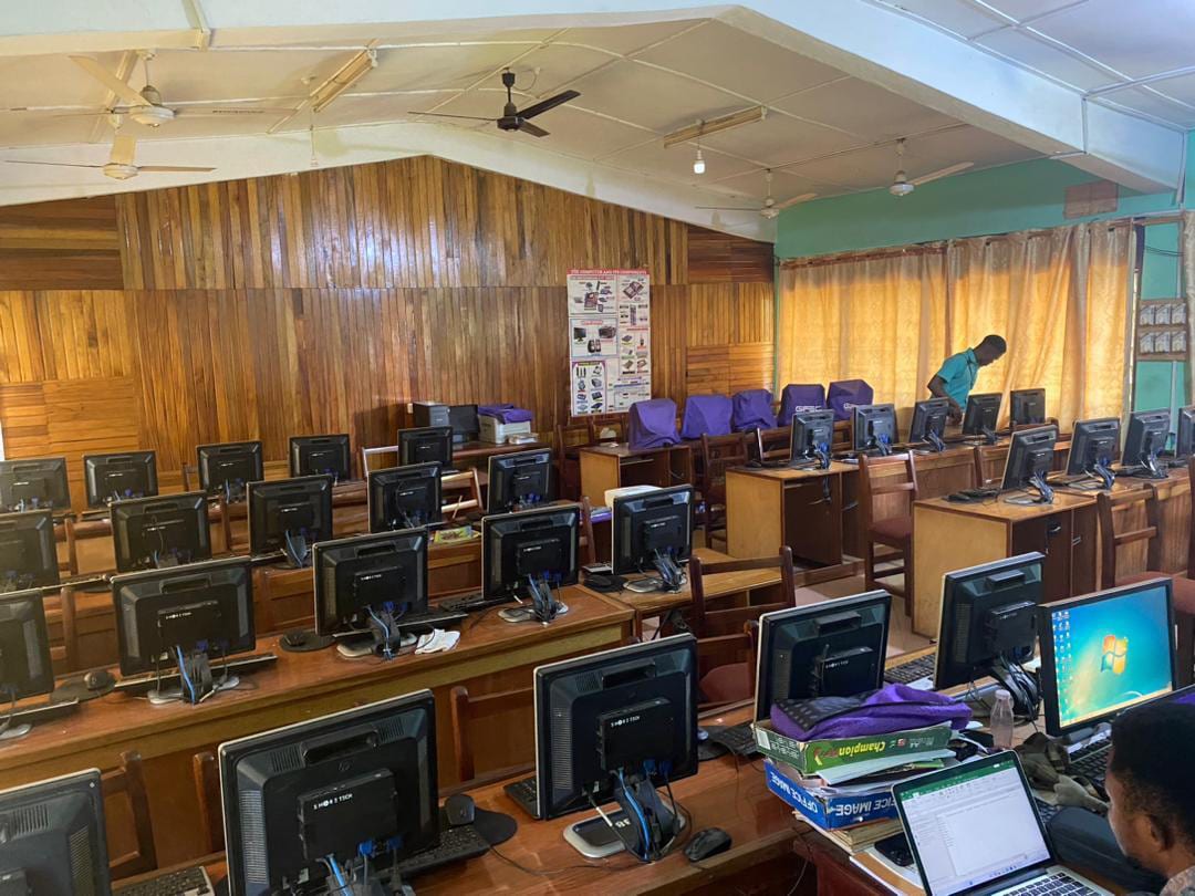 Distribution of Computers to Berekum SHS