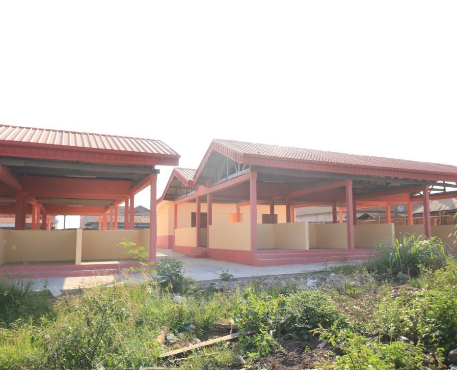 Construction of 74No. stalls at Berekum Rawlings Market
