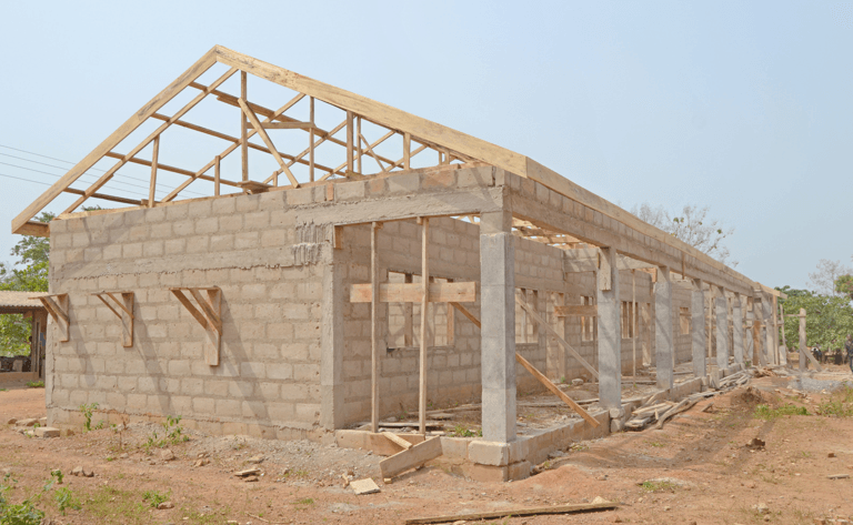1No. 3-Unit Classroom Block with Ancillary Facilities at Nkyenkyemam D/A Basic School