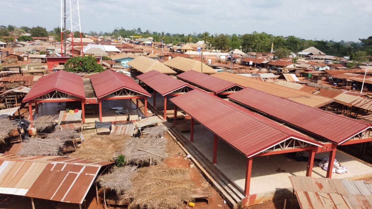 72-Unit Market Sheds, Sheds, 4-Seater Wc, Mechanized Borehole and Warehouse