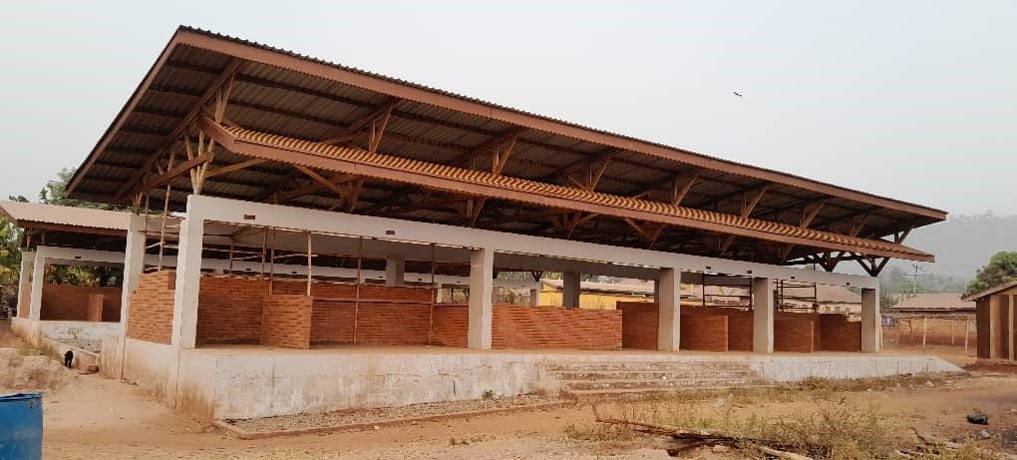 Construction of 1No. 40-Seater Open Market Stalls at Apesokubi