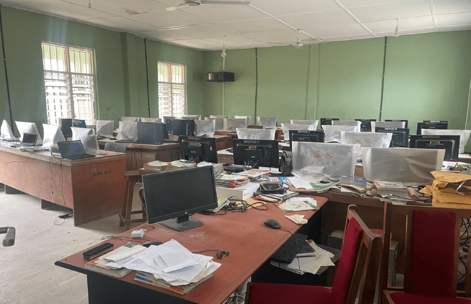 Distribution of Computers to Bodi SHS