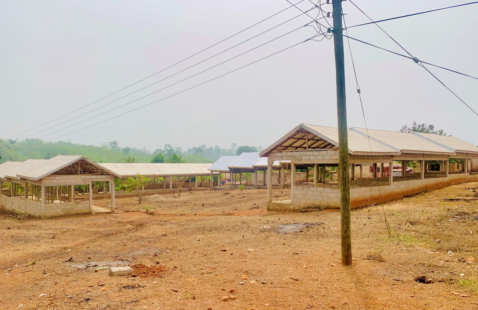 Construction of 4No. 10-Unit Market Sheds at Afere