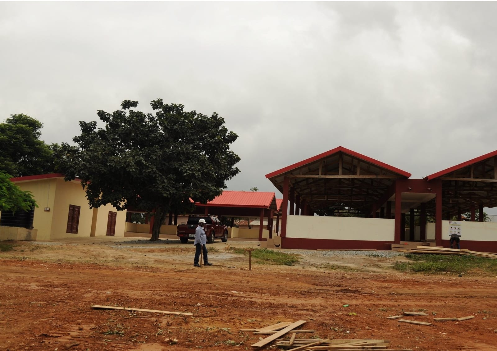 Construction of Market at Asiwa