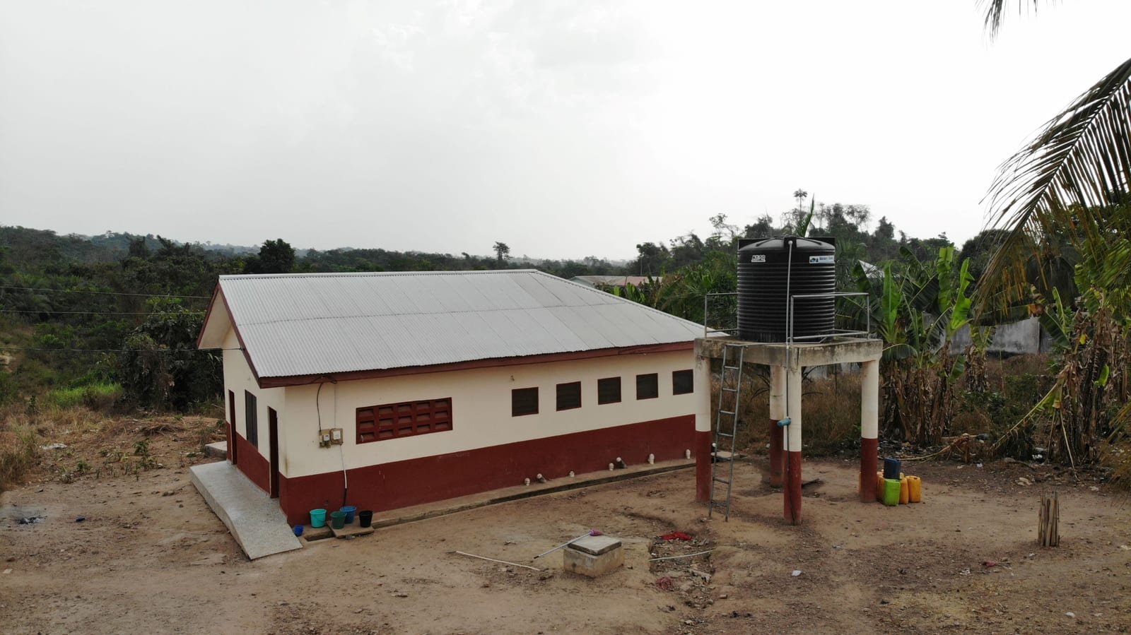 Construction of 1No. 12 Seater WC Toilet with Mechanized borehole