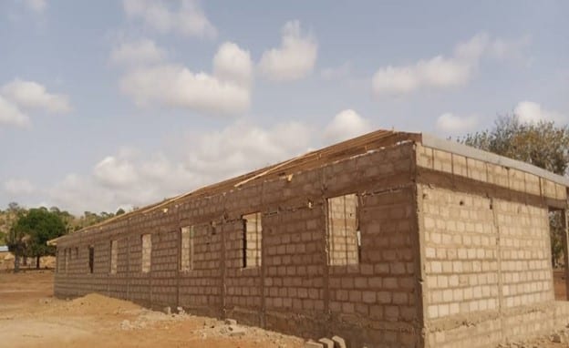 1No. 3-Unit Classroom Block with 4-seater KVIP, urinal and changing room at Mayeam