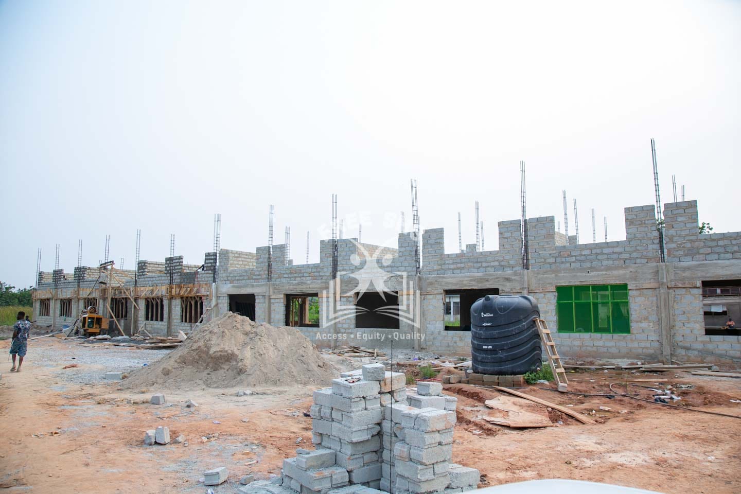 1No. 2-Storey Girls' Dormitory Block at University Practice SHS