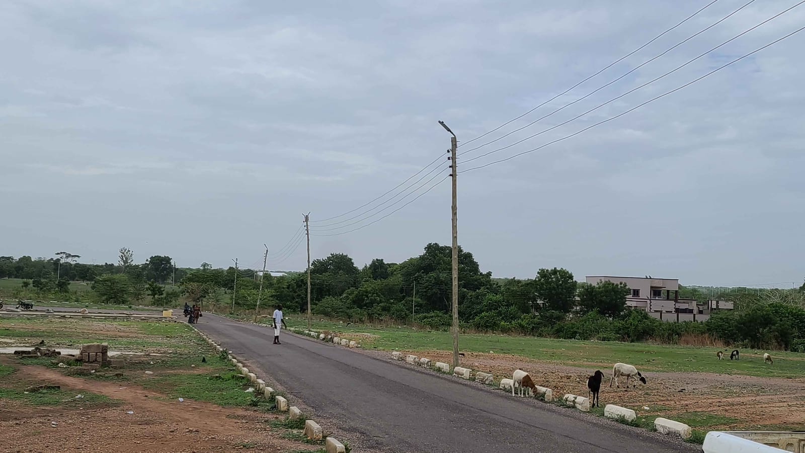 Installation of Streetlight toward the Entrance of Central Gonja District Hospital at Buipe