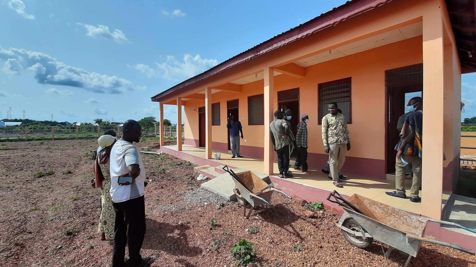 Construction of Animal market at Buipe