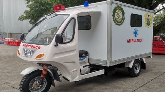 Distribution of 2no. tricycle ambulances at Kamahego and Samambo