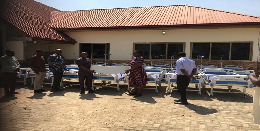 Distribution of 50no. hospital beds to all health centres in the District