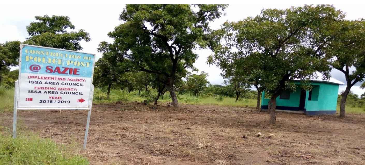 Construction of Police post at Sazie