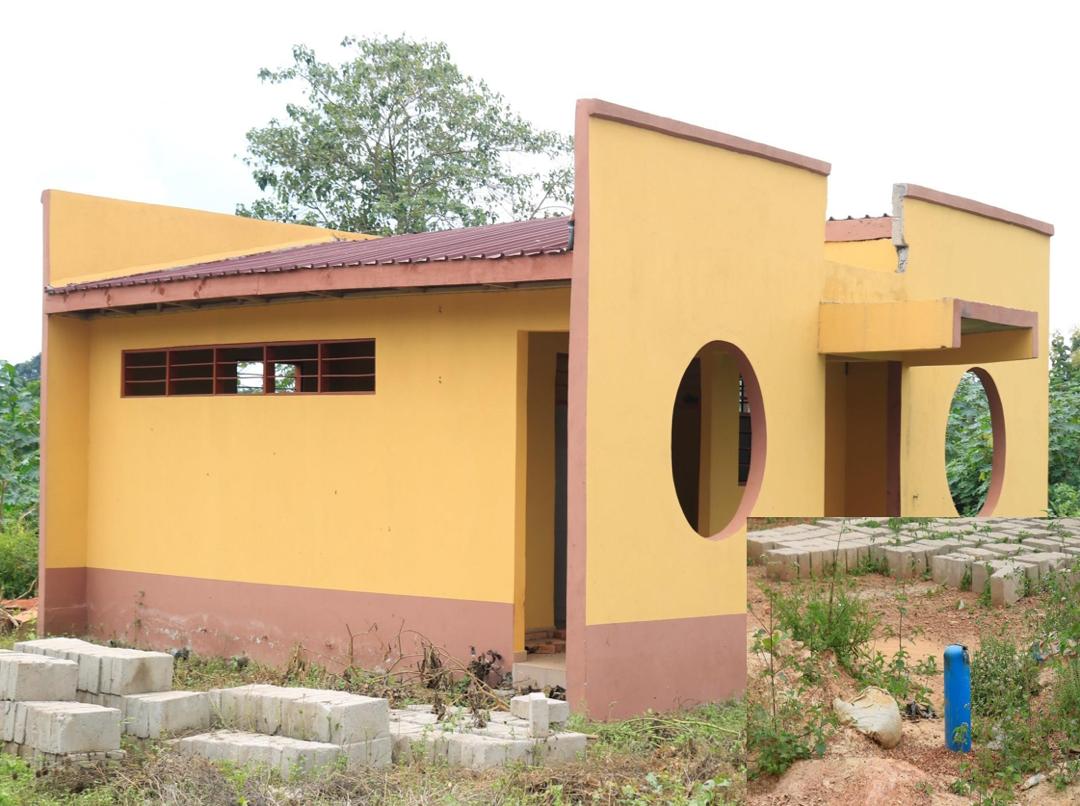 Construction of 10 seater toilet facility at Yaakrom