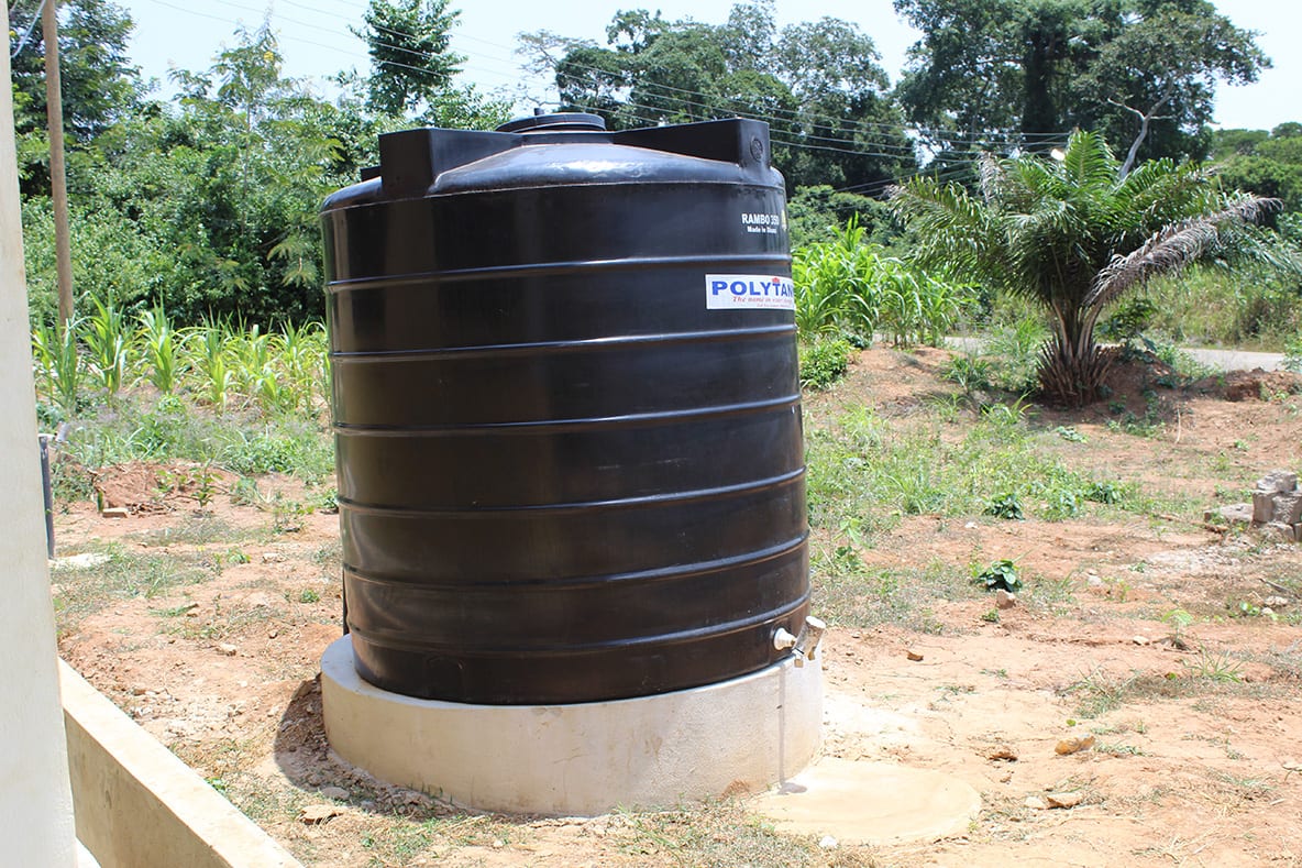 Connection of water and installation of Polytank to various CHPS Compounds and publics in the District