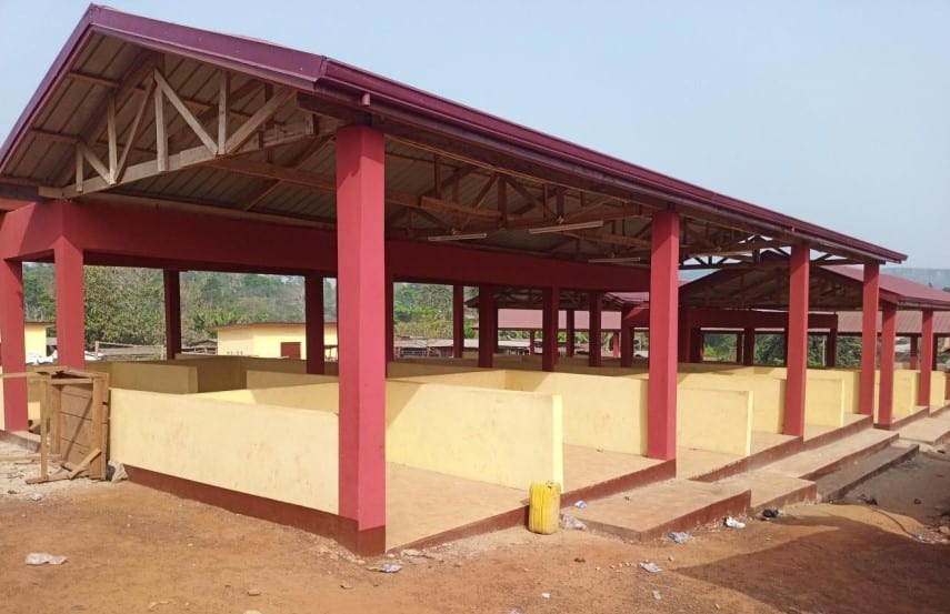 Construction of 1No. 72 -Unit Market Stalls at Ehiamankyene