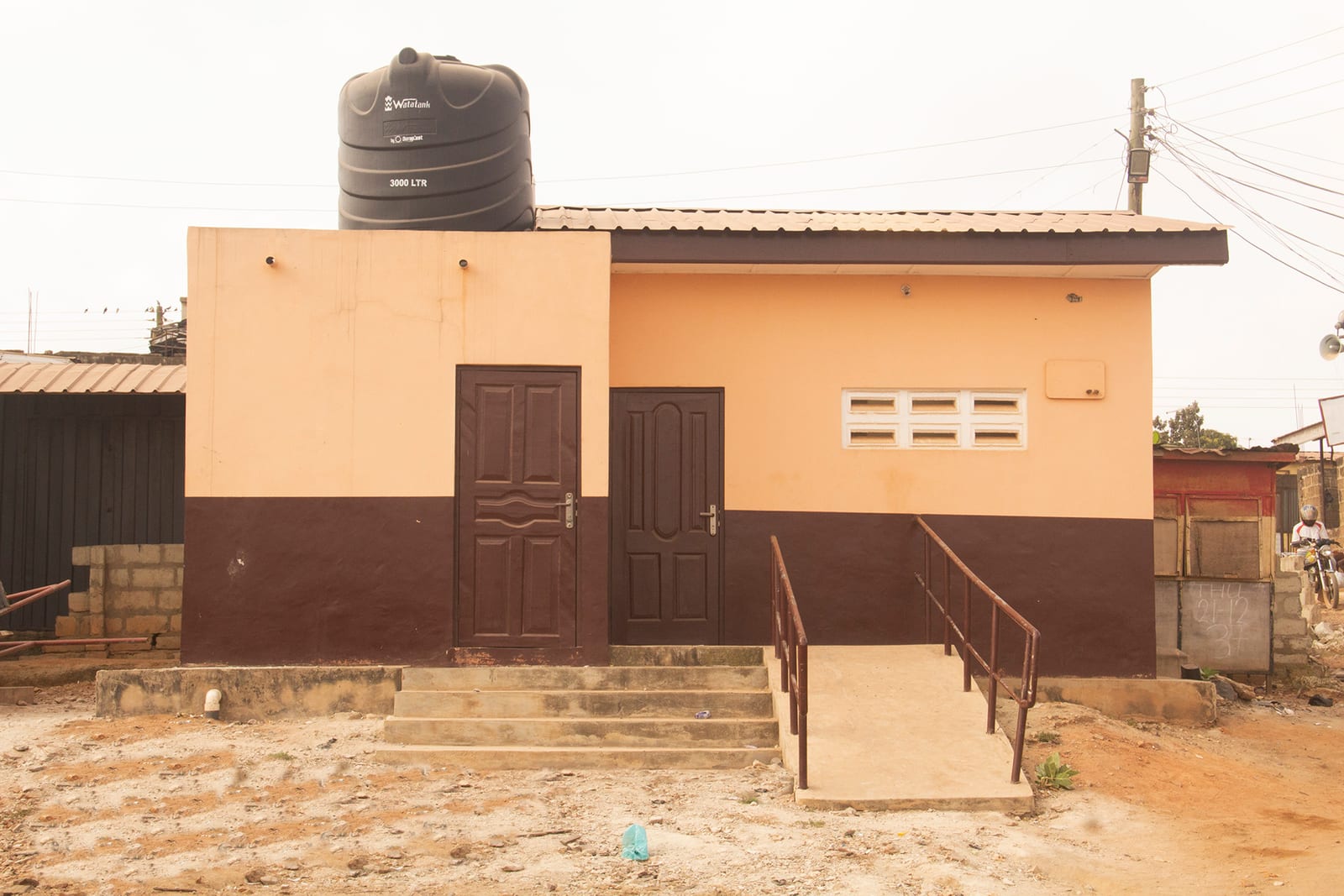 Construction of 1No. 4-Seater WC Toilet at Omanjor Lorry Station