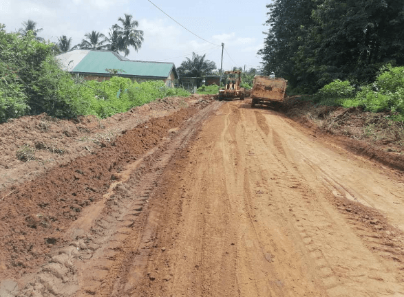 Grading of selected roads with the Domeabra Obom Constituency
