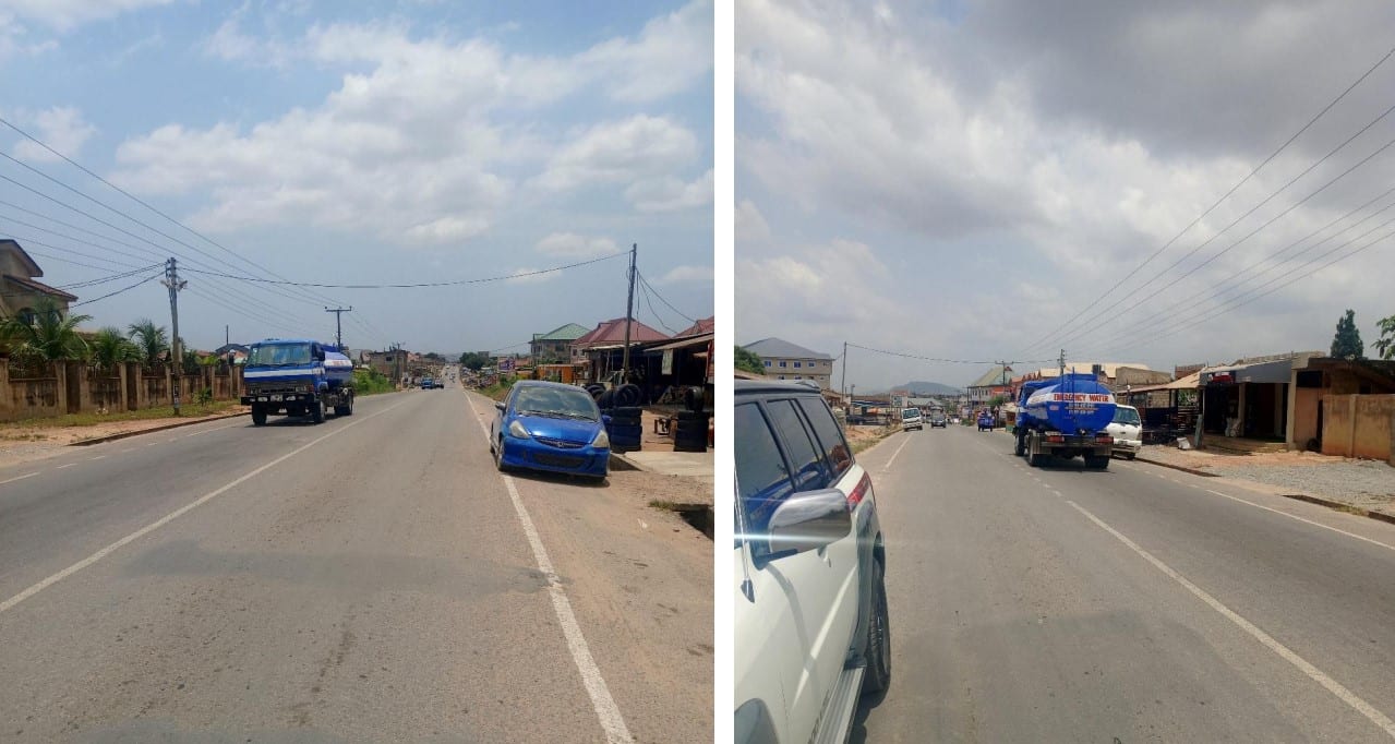 Construction of three Junction to Amormoley Junction road