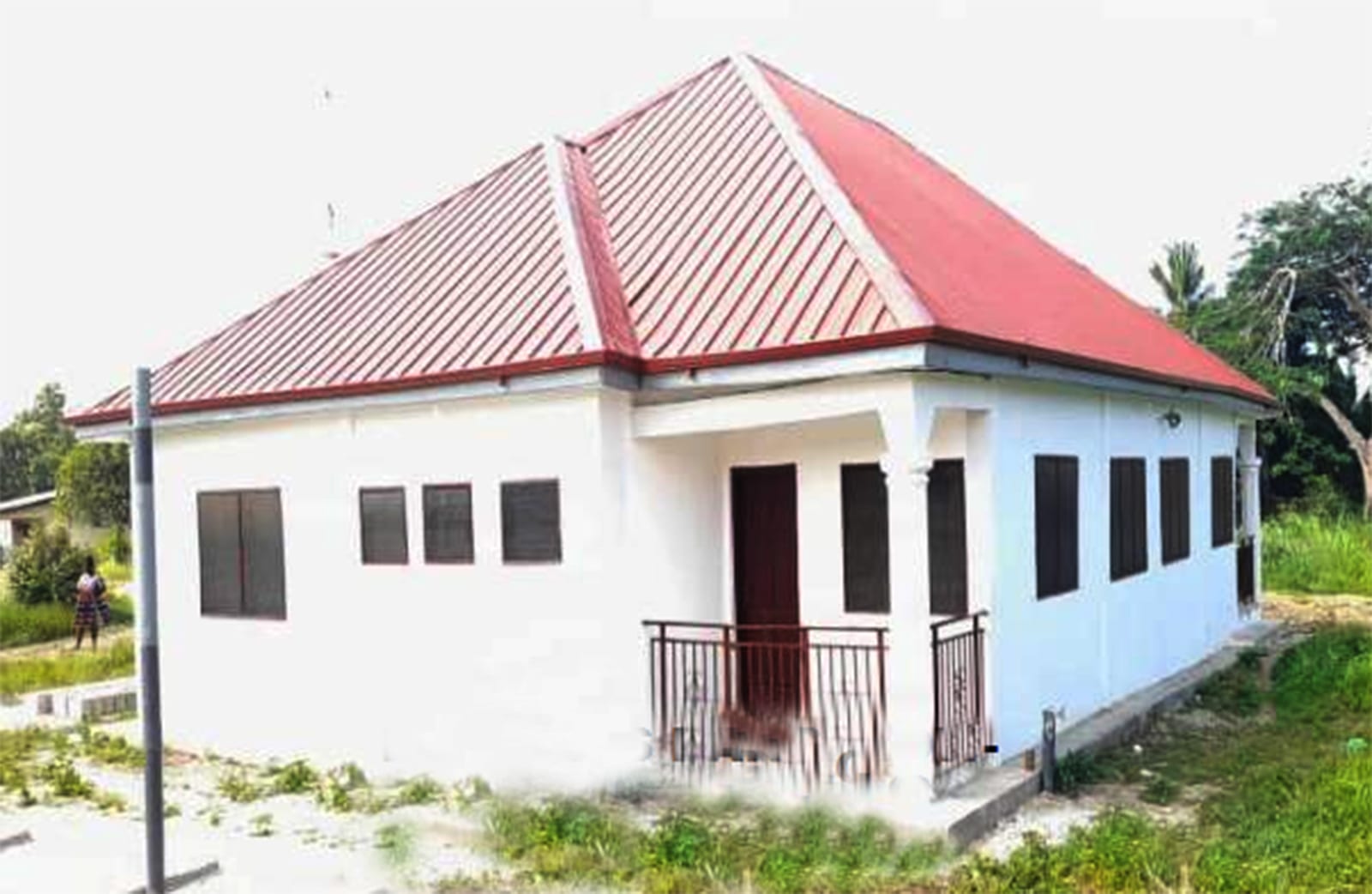 Construction of 3-Bedroom Semi Detached Doctors Bungalow at Gomoa Abonyi