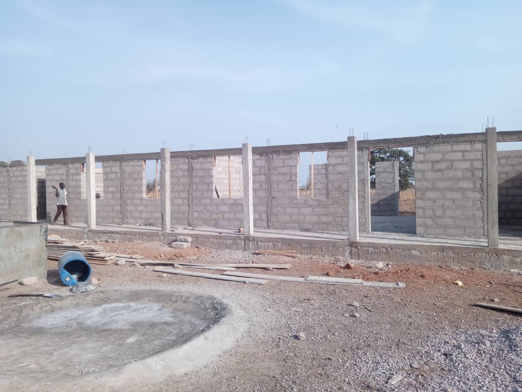 1No. 3-Unit Classroom Block with Staff Common Room and KVIP at Dikpung