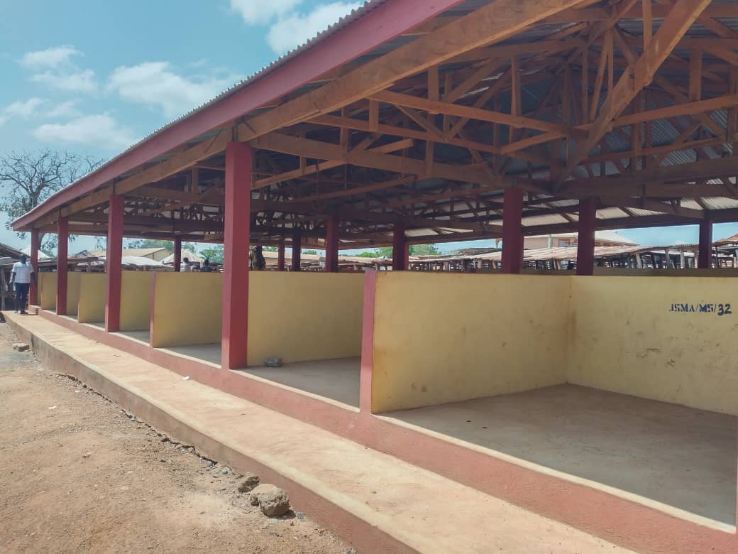 Construction of 1 No. 32 unit open Market sheds at Drobo